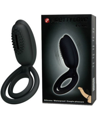 Cockring vibrant en silicone avec stimulateur clitoridien Esther 